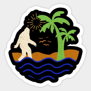 Bigfoot Summer Vacation Sticker